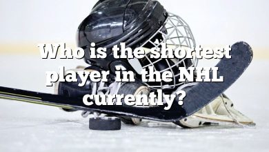 Who is the shortest player in the NHL currently?