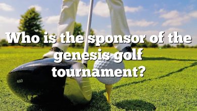 Who is the sponsor of the genesis golf tournament?