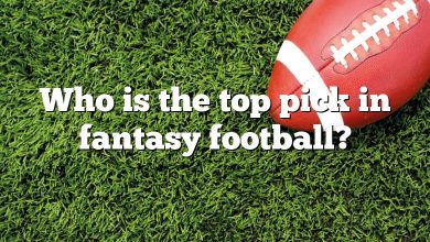 Who is the top pick in fantasy football?
