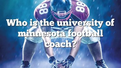 Who is the university of minnesota football coach?