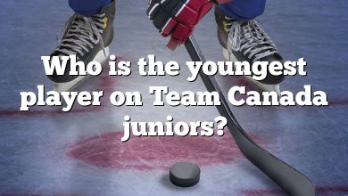 Who is the youngest player on Team Canada juniors?