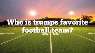 Who is trumps favorite football team?