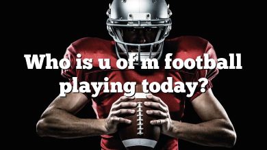Who is u of m football playing today?