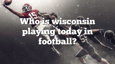Who is wisconsin playing today in football?