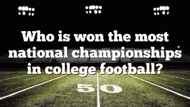 Who is won the most national championships in college football?