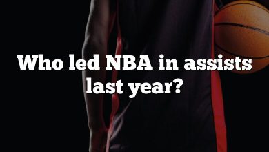 Who led NBA in assists last year?