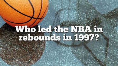 Who led the NBA in rebounds in 1997?