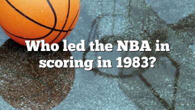 Who led the NBA in scoring in 1983?