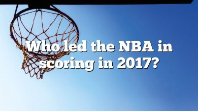 Who led the NBA in scoring in 2017?