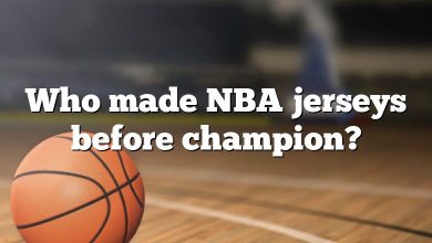 Who made NBA jerseys before champion?