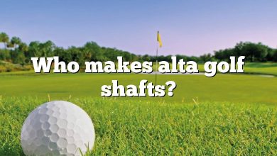 Who makes alta golf shafts?