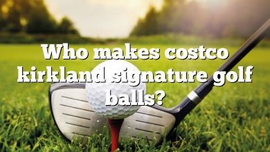 Who makes costco kirkland signature golf balls?