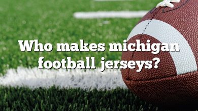 Who makes michigan football jerseys?