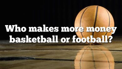 Who makes more money basketball or football?
