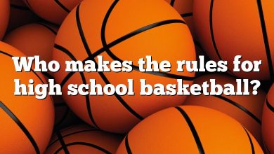 Who makes the rules for high school basketball?