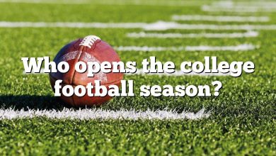 Who opens the college football season?