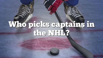 Who picks captains in the NHL?