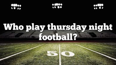 Who play thursday night football?