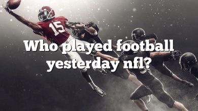 Who played football yesterday nfl?