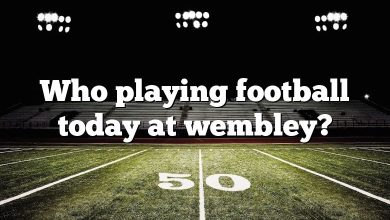 Who playing football today at wembley?