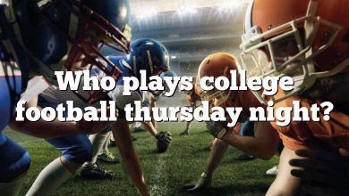 Who plays college football thursday night?