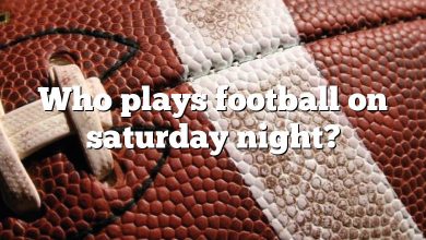 Who plays football on saturday night?
