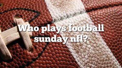 Who plays football sunday nfl?