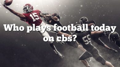 Who plays football today on cbs?
