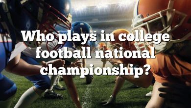 Who plays in college football national championship?