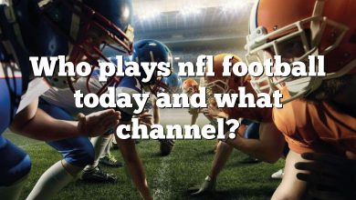 Who plays nfl football today and what channel?