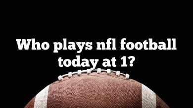 Who plays nfl football today at 1?