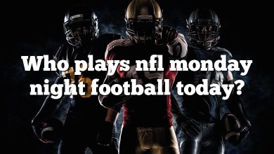 Who plays nfl monday night football today?