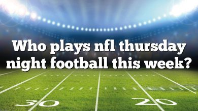 Who plays nfl thursday night football this week?