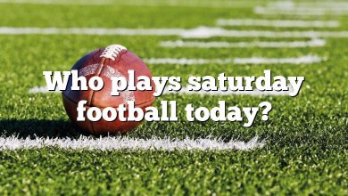 Who plays saturday football today?