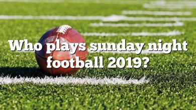 Who plays sunday night football 2019?