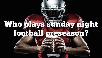 Who plays sunday night football preseason?