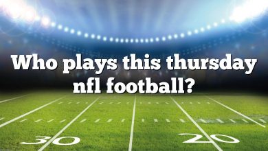 Who plays this thursday nfl football?