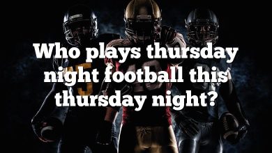Who plays thursday night football this thursday night?