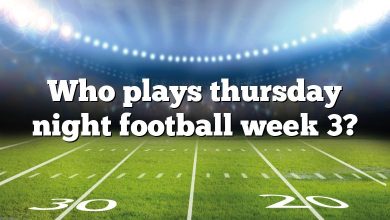 Who plays thursday night football week 3?