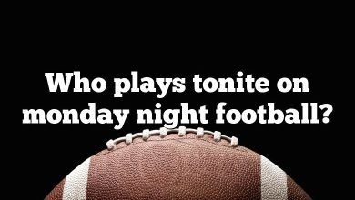 Who plays tonite on monday night football?