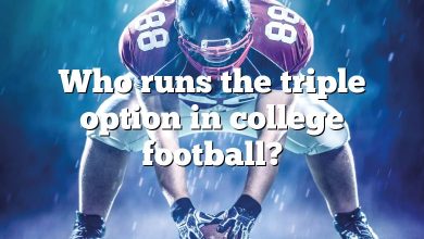 Who runs the triple option in college football?