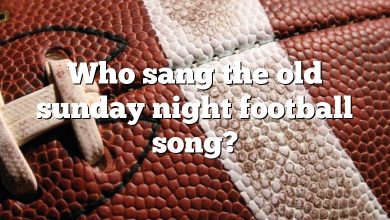 Who sang the old sunday night football song?