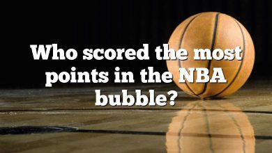 Who scored the most points in the NBA bubble?