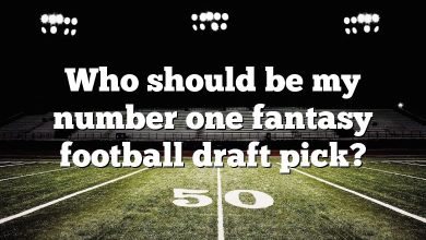 Who should be my number one fantasy football draft pick?