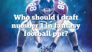 Who should i draft number 1 in fantasy football ppr?