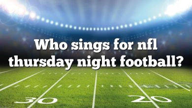 Who sings for nfl thursday night football?