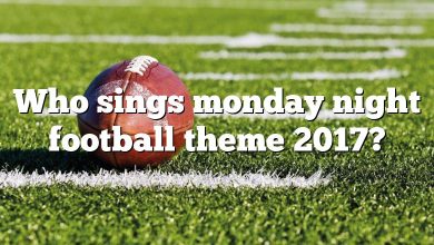 Who sings monday night football theme 2017?