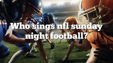 Who sings nfl sunday night football?