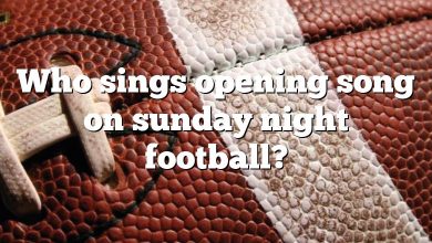 Who sings opening song on sunday night football?
