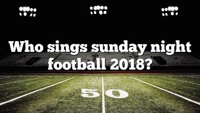 Who sings sunday night football 2018?